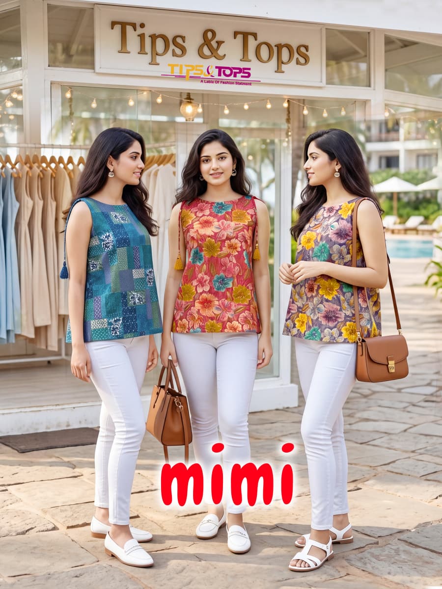 Tips And Tops Mimi Cotton Printed Short Tops