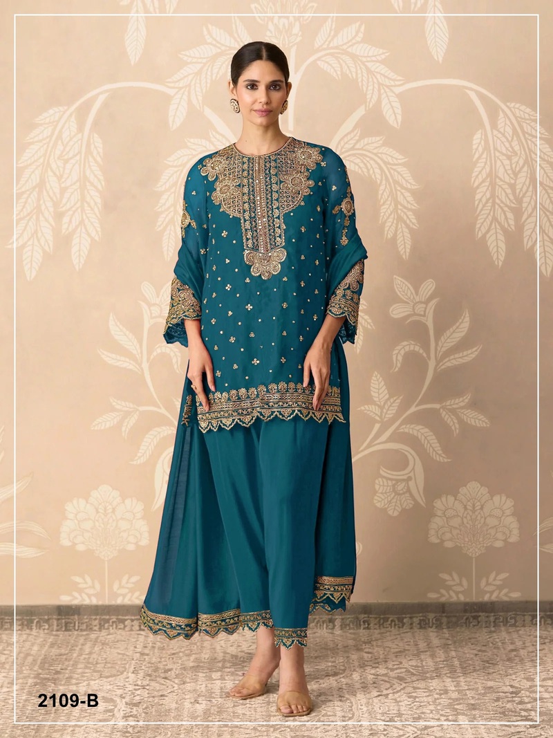 2109 Master Faux Georgette Salwar Kameez Collection