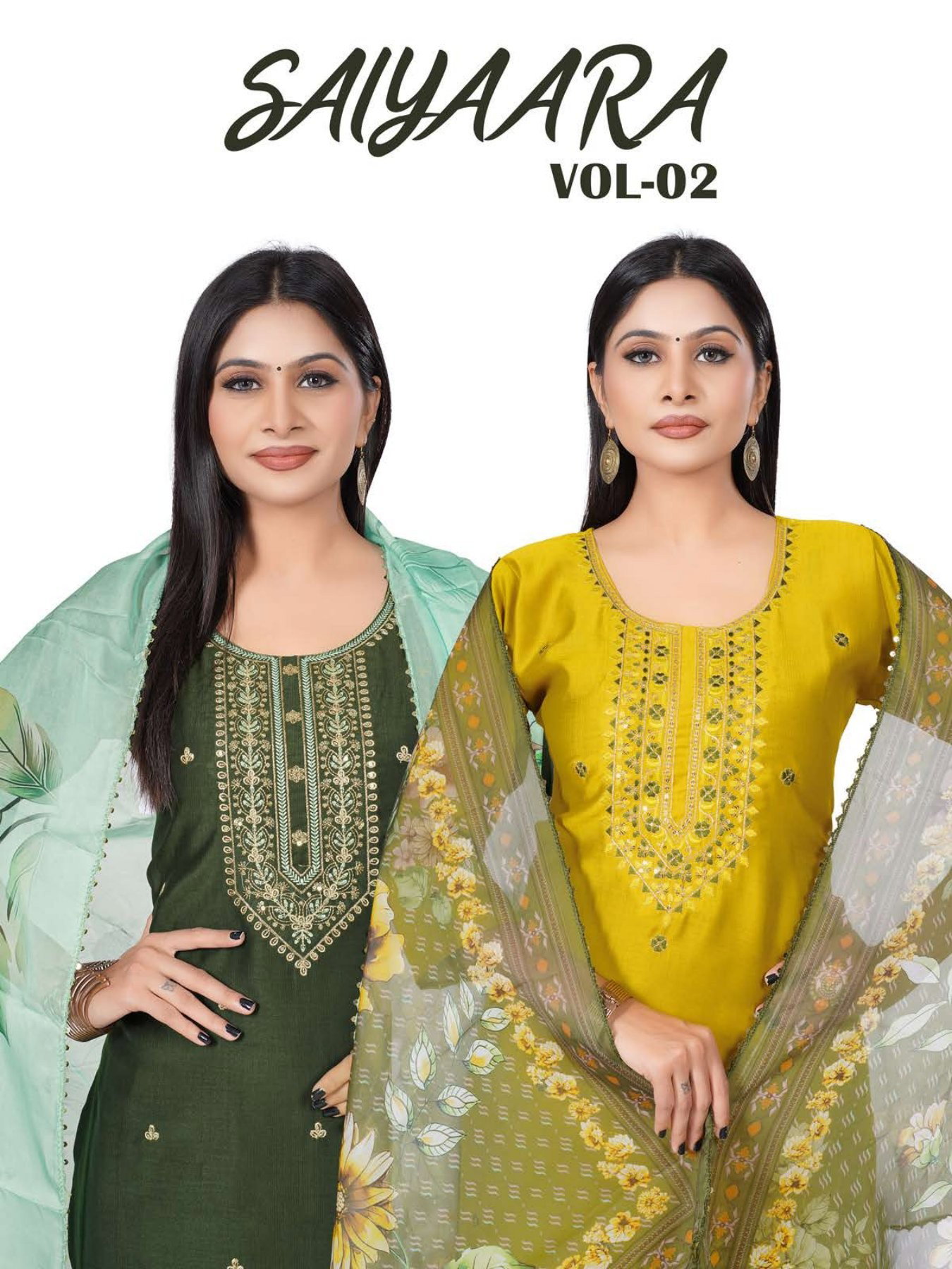 Saiyaara Vol 2 Silk Embroidery Work Kurti Set Below 500