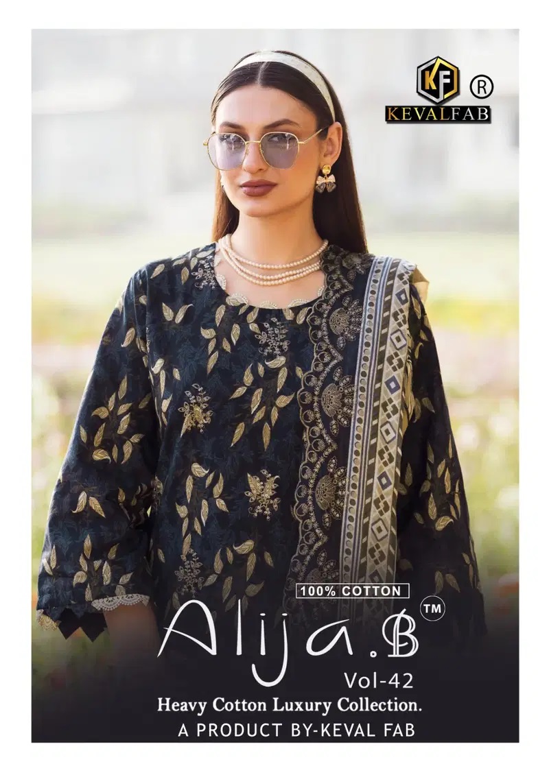 Keval Alija B Vol 42 Lawn Cotton Readymade Dress Collection