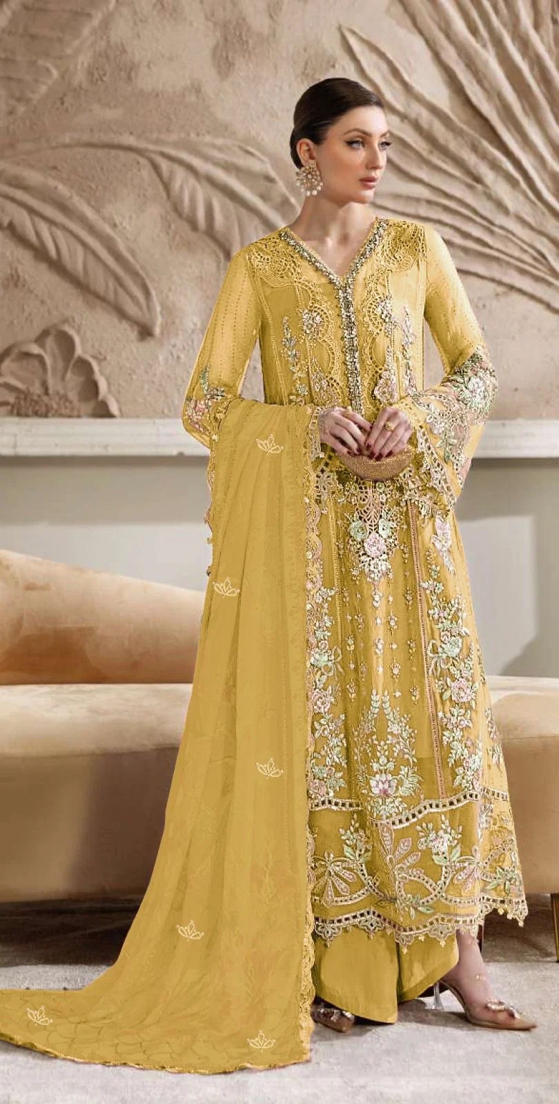 Elan E 07 Chiffon Embroidered Pakistani Salwar Kameez
