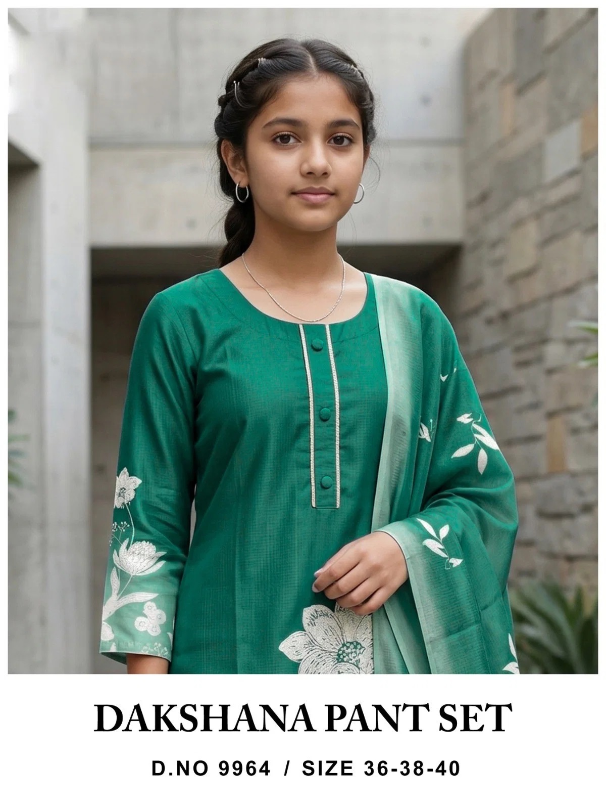Dakshana 9964 Berlin Printed Kids Kurti Pant With Dupatta