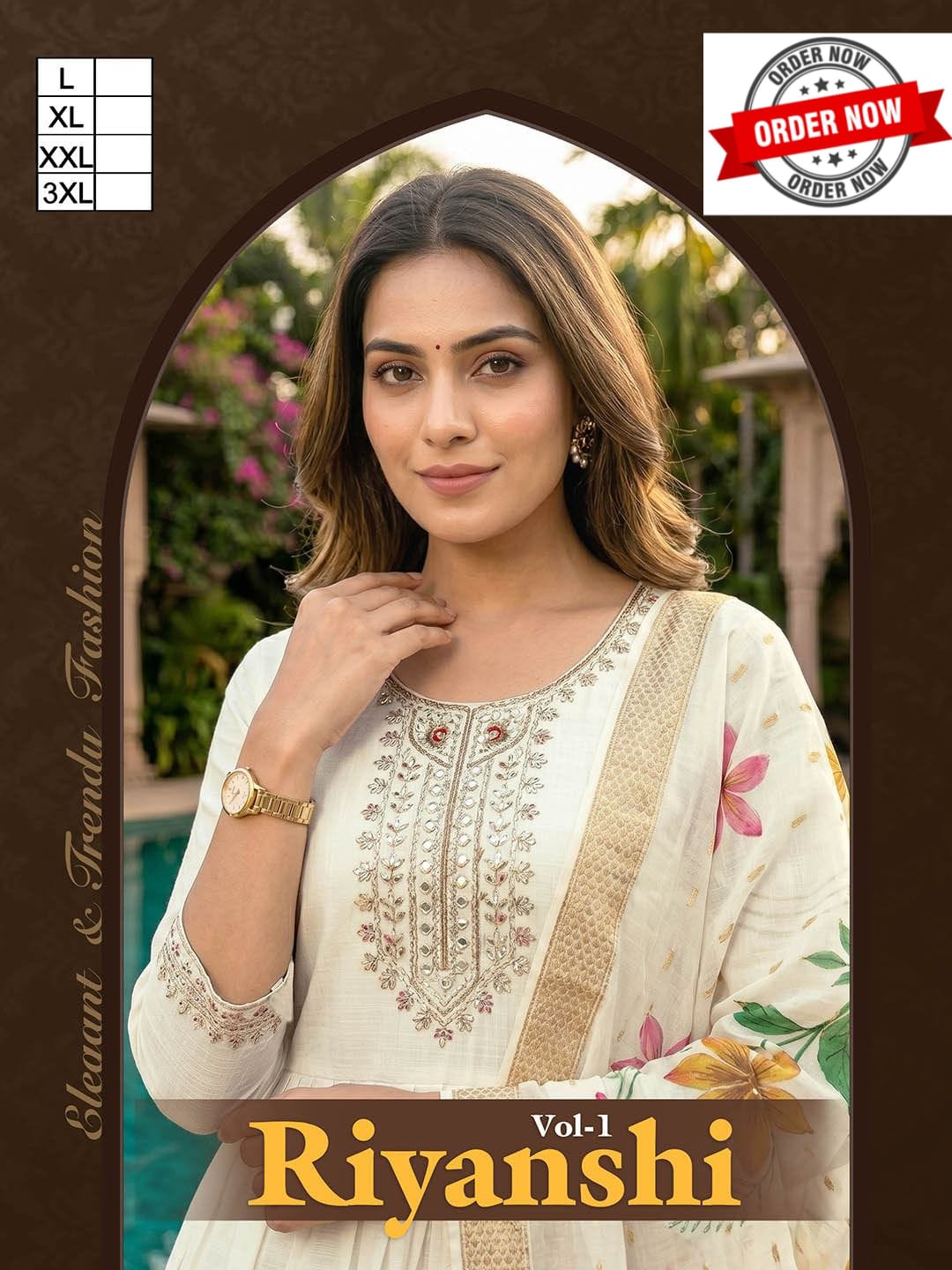 Beauty Riyanshi Vol 1 Mul Chanderi Kurti Bottom With Dupatta