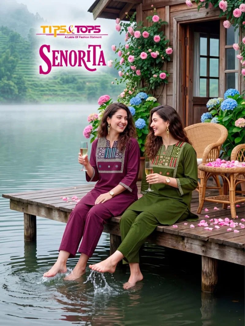 Tips And Tops Senorita Vol 2 Dhabu Cotton Office Wear Co Ord Set