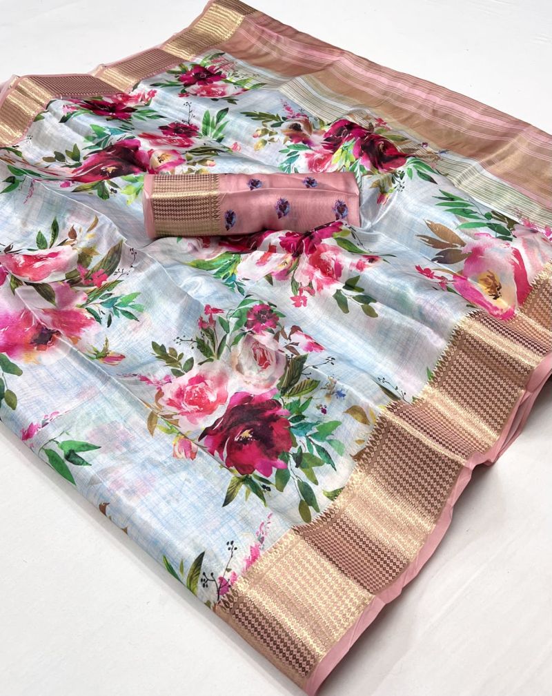 Kudos Vol 2 Organza Weaving Work Printed Saree Collection