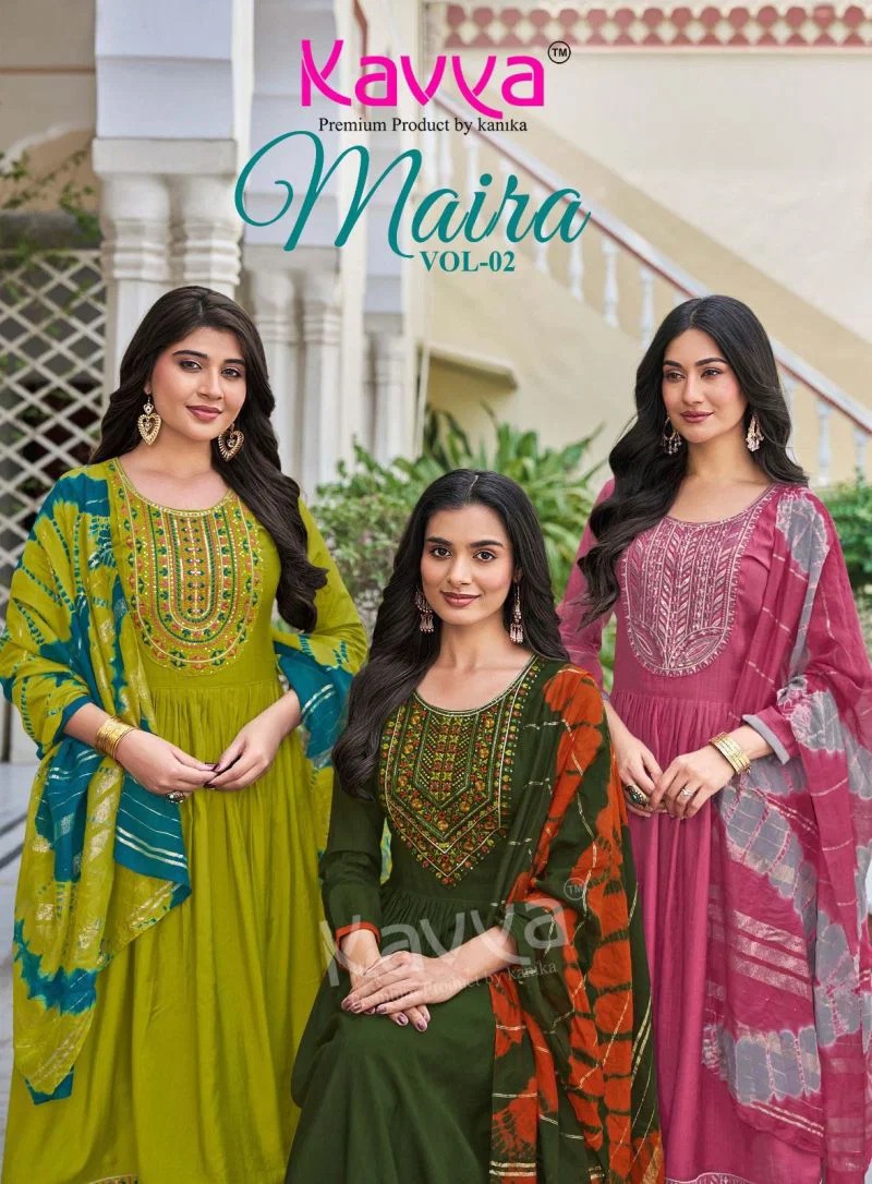 Kavya Maira Vol 2 Chanderi Embroidered Kurti Set With Dupatta