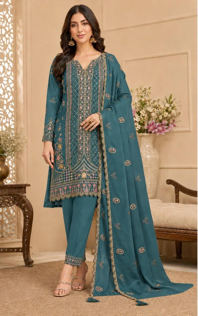 Mah E Rooh 4243 Rangoli Sequence Khatli Work Salwar Suits Collection