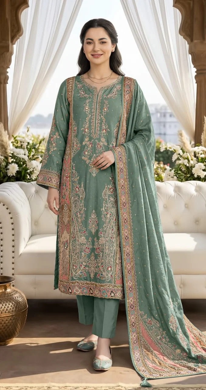 Shree Kt 351 A To D Viscose Printed Salwar Kameez