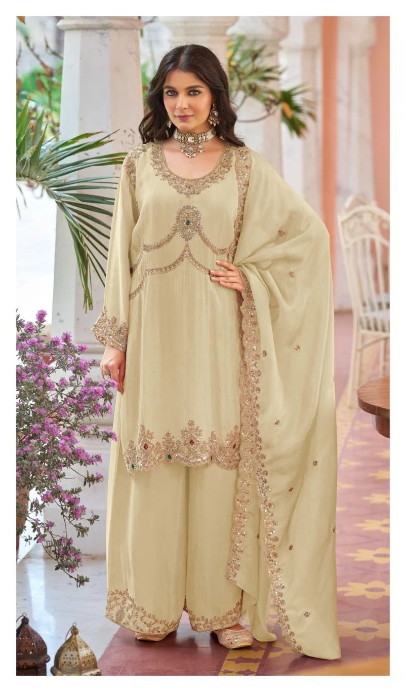 Deepsy D 3493 A To D Viscose Beads Work Readymade Salwar Kameez