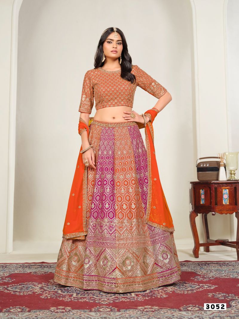 Mehvish Vol 35 Faux Georgette Embroidered Lehenga Choli