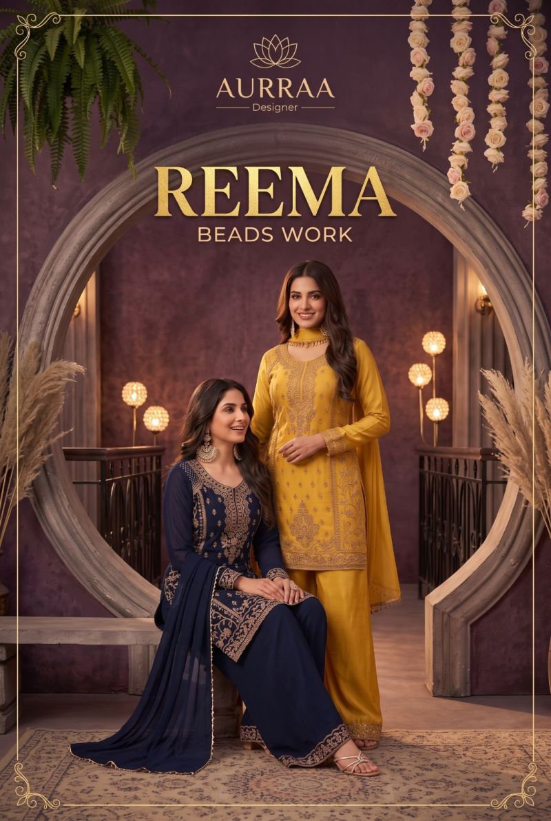 Aurraa Reema Beads Work Salwar Kameez Collection