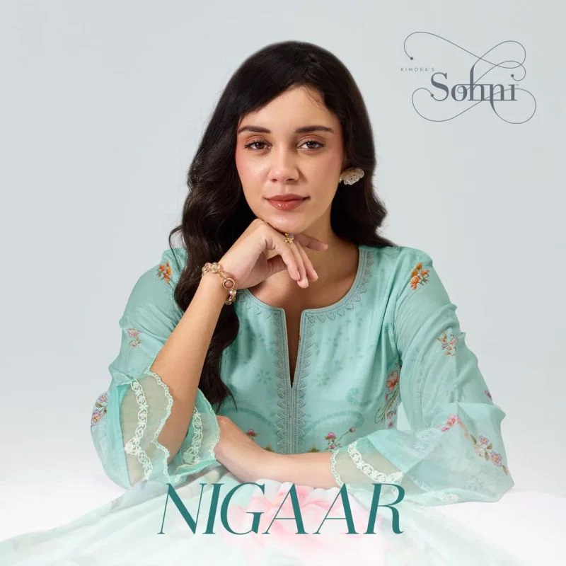 Kimora Sohni Nigaar Vol 91 Muslin Embroidered Salwar Kameez