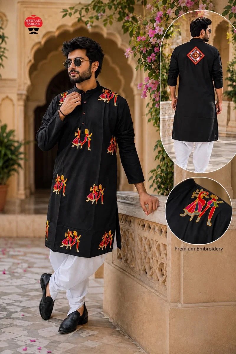 Rangoli Vol 1 Flex Cotton Navratri Kurta With Dhoti For Mesn's