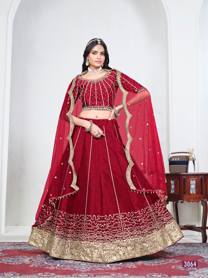 Mehvish Vol 36 Art Silk Mirror Work Lehenga Choli Collection