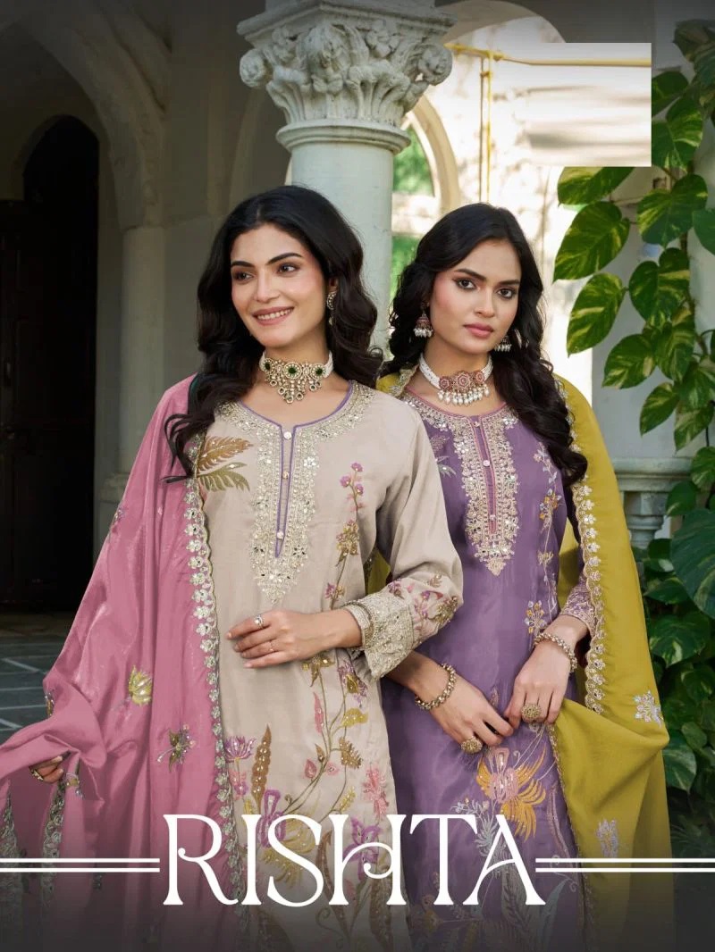 Rishta 1115 To 1118 Simar Embroidery Work Salwar Kameez