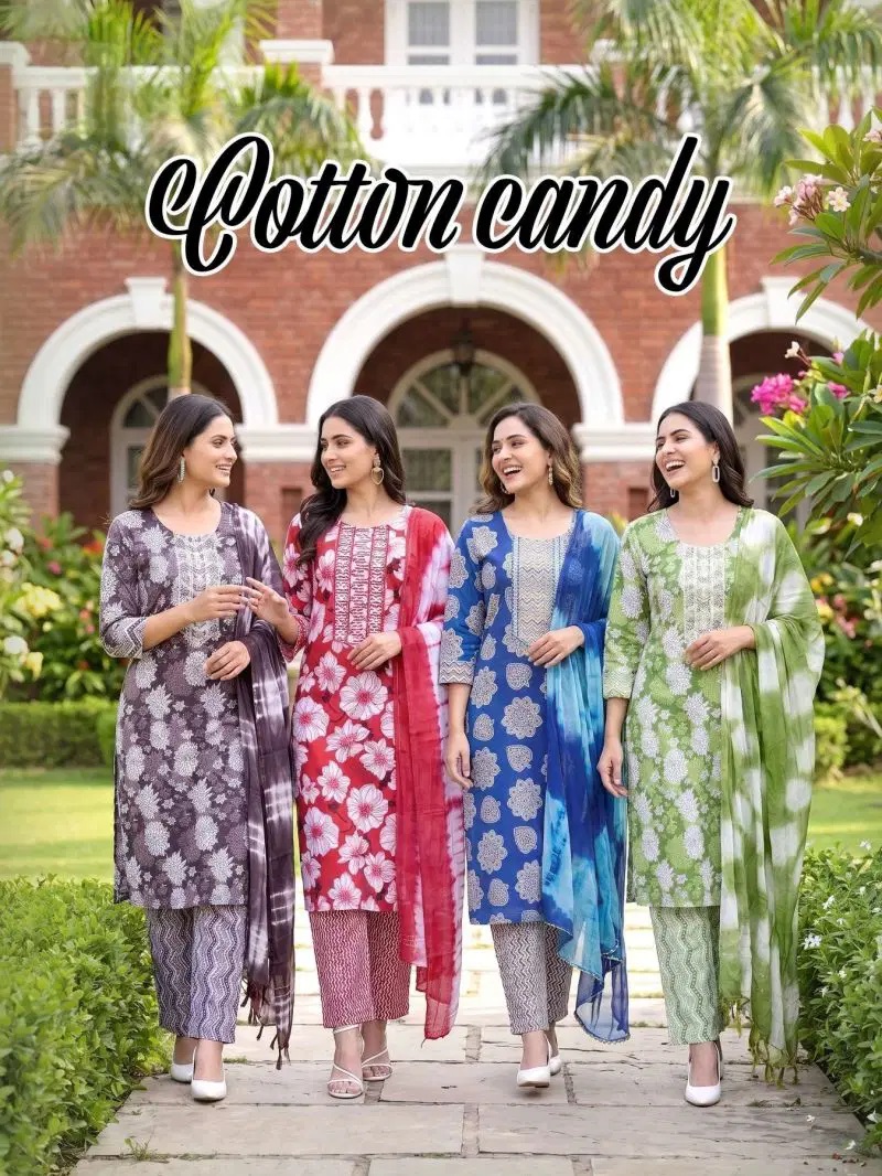 Cotton Candy 2 Printed Kurti Set With Dupatta Collection