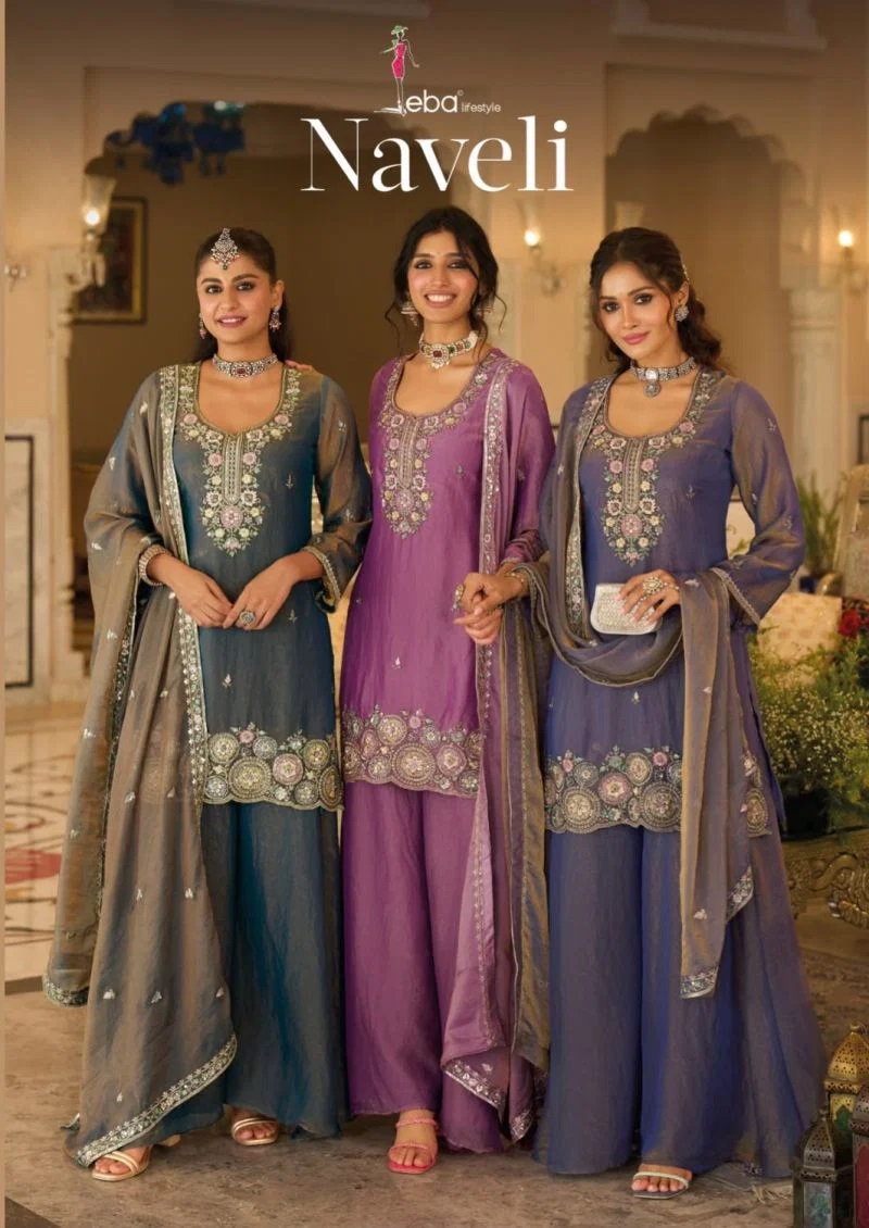 Eba Naveli Mocha Beads Work Designer Salwar Kameez Online