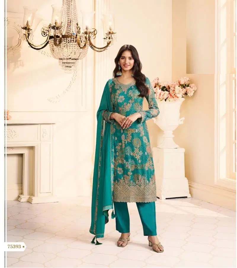 Roop 75391 To 75394 Premium Chinon Printed Salawar Kameez