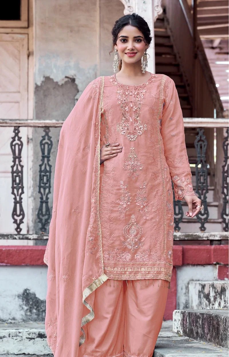 Bilqis B 283 A To D Chiffon Embroidered Salwar Kameez