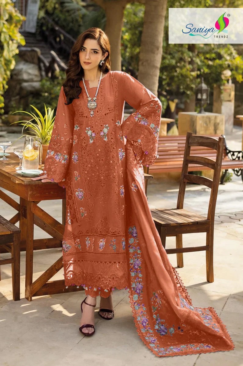 Saniya 7164 D To G Cotton Chikankari Pakistani Salwar Suits
