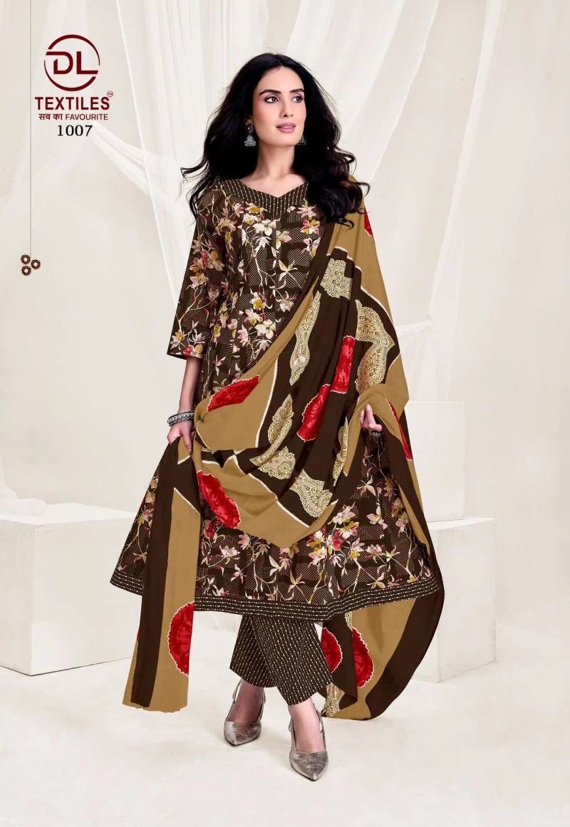 Dl Pink City Vol 1 Cotton Anarkali Kurti Pant With Dupatta Collection