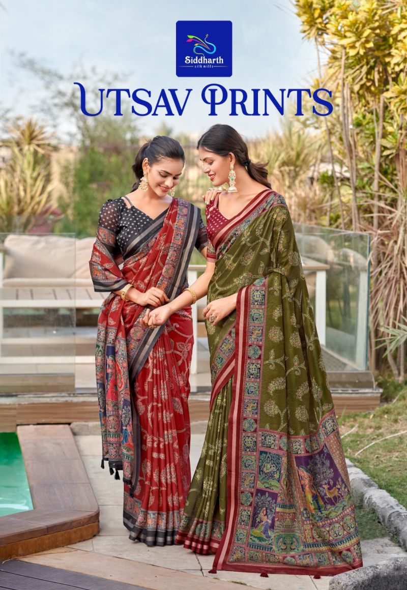 Siddharth Utsav Cotton Printed Saree Collection