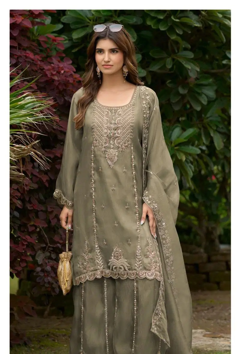 Deepsy D 3509 Tissue Beads Work Salwar Kameez Collection