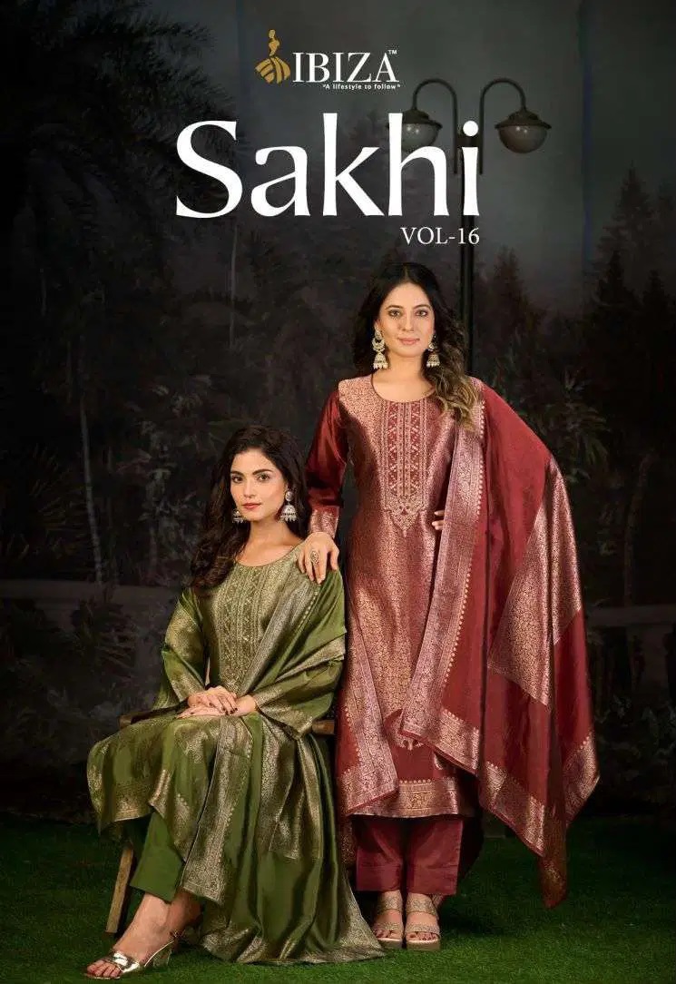Ibiza Sakhi Vol 16 Pure Banglory Silk Designer Salwar Kameez