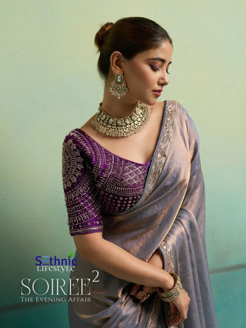 Sethnic Soiree Vol 2 Designer Embroidered Work Saree Collection