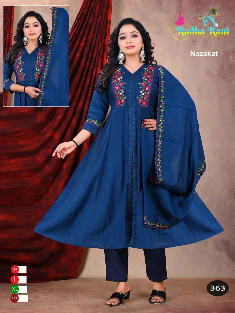 Nazakat Combo Roman Silk Anarkali Kurti Set Collection