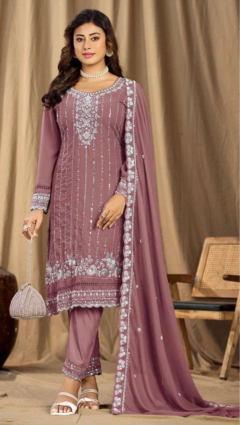 Bilqis B 286 A To D Faux Georgette Beads Work Salwar Kameez Online