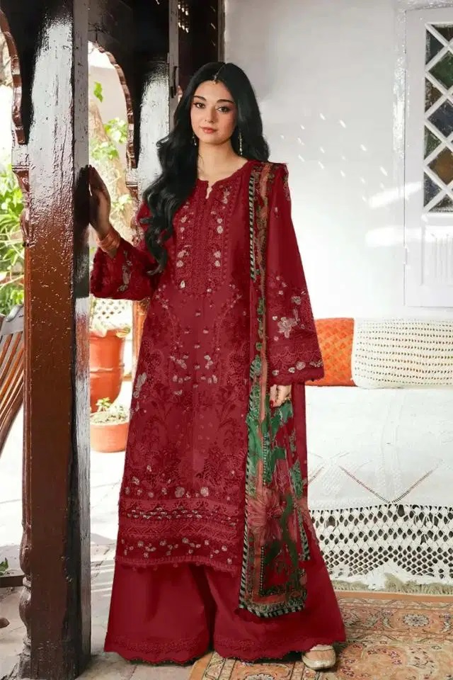Saniya 7214 A To D Cotton Chikankari Pakistani Salwar Kameez