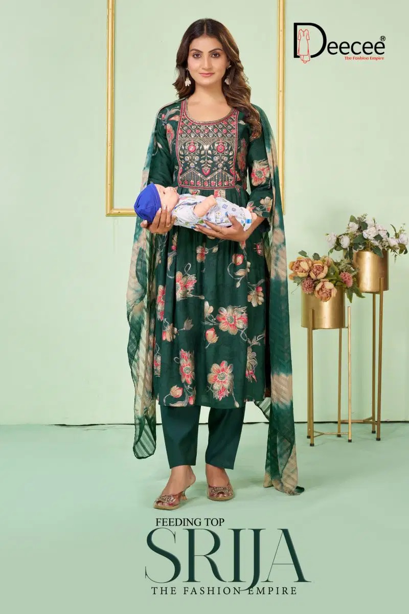 Deecee Srija Vol 2 Sequence Work Kurti With Bottom Dupatta