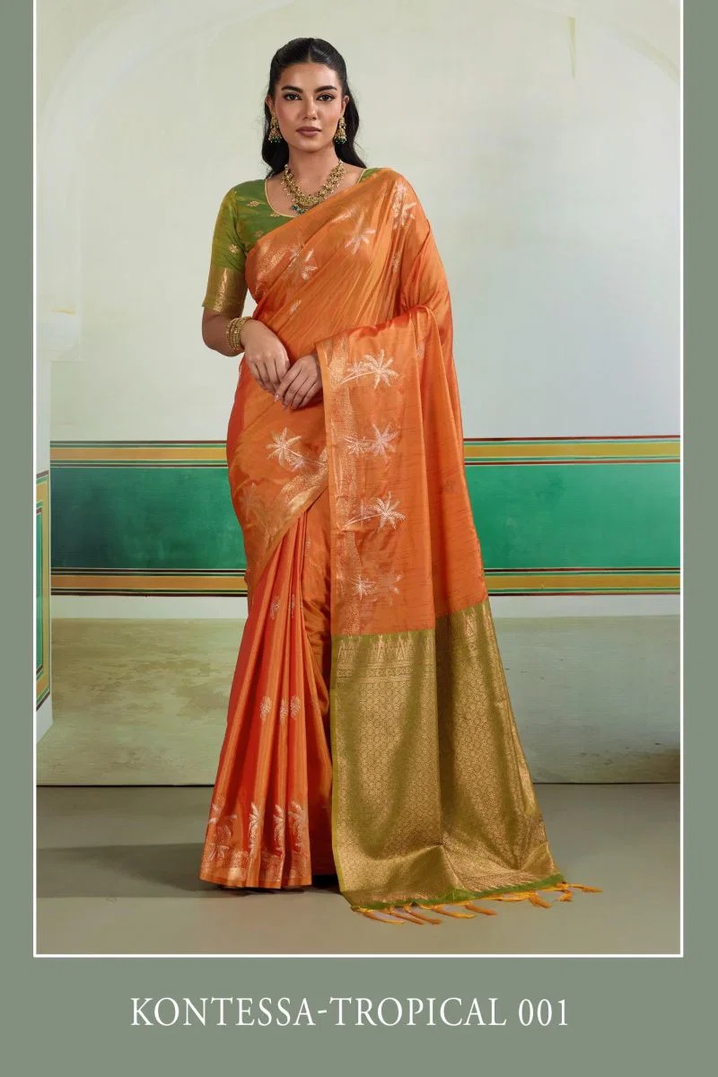 Rajtex Kontessa Tropical Tussar Silk Handloom Saree Collection