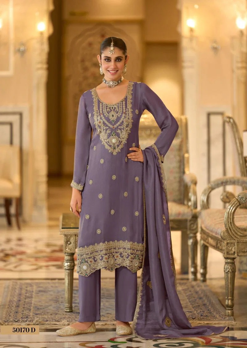 Zaveri D 50170 Beads Work Designer Salwar Kameez Collection