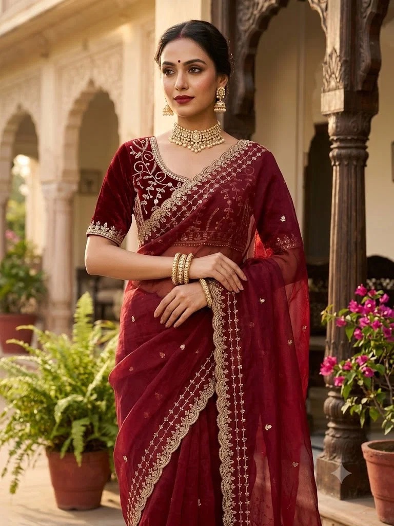 Sw Anneri Vol 1 Fandy Chiffon Designer Saree Collection