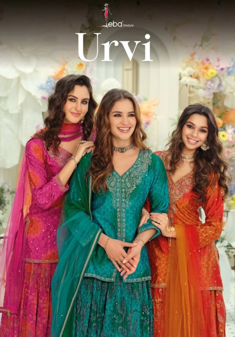 Eba Urvi Chinon Embroidered Designer Salwar Kameez