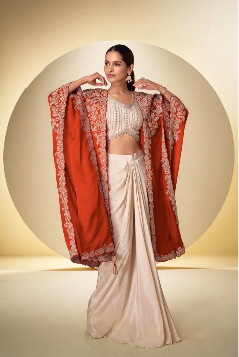 Gulkayra Andaz Real Chinon Designer Indo Western Collection