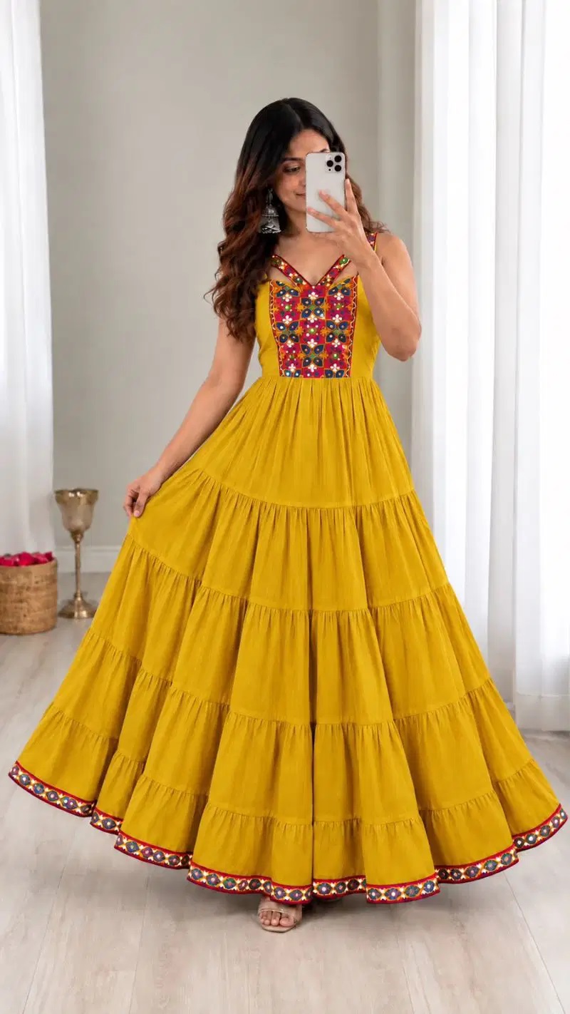 Ghumati Vol 1 Gamthi Work Long Gown Collection