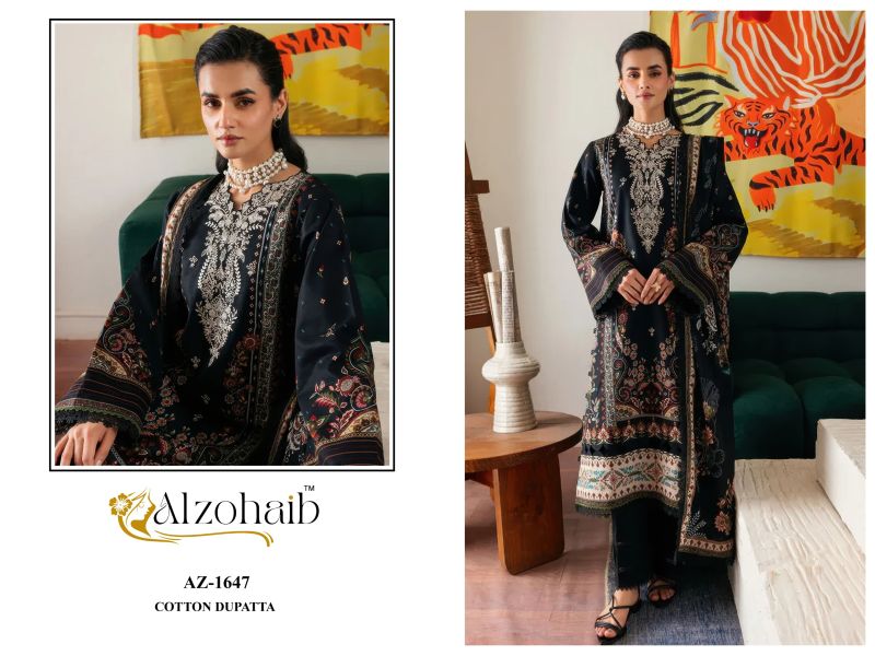Alzohaib Farida Vol 3 Cotton Patch Work Salwar Kameez Collection