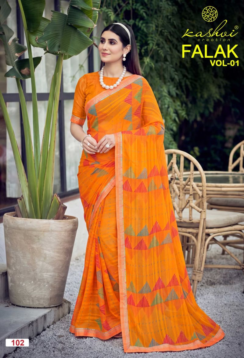 Kashvi Falak Vol 1 Georgette Printed Saree Collection