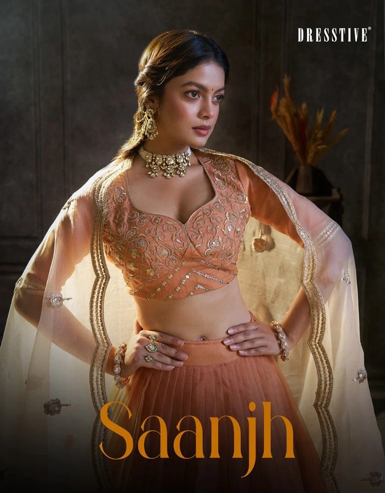 Dresstive Saanjh Organza Designer Lehenga Choli Collection