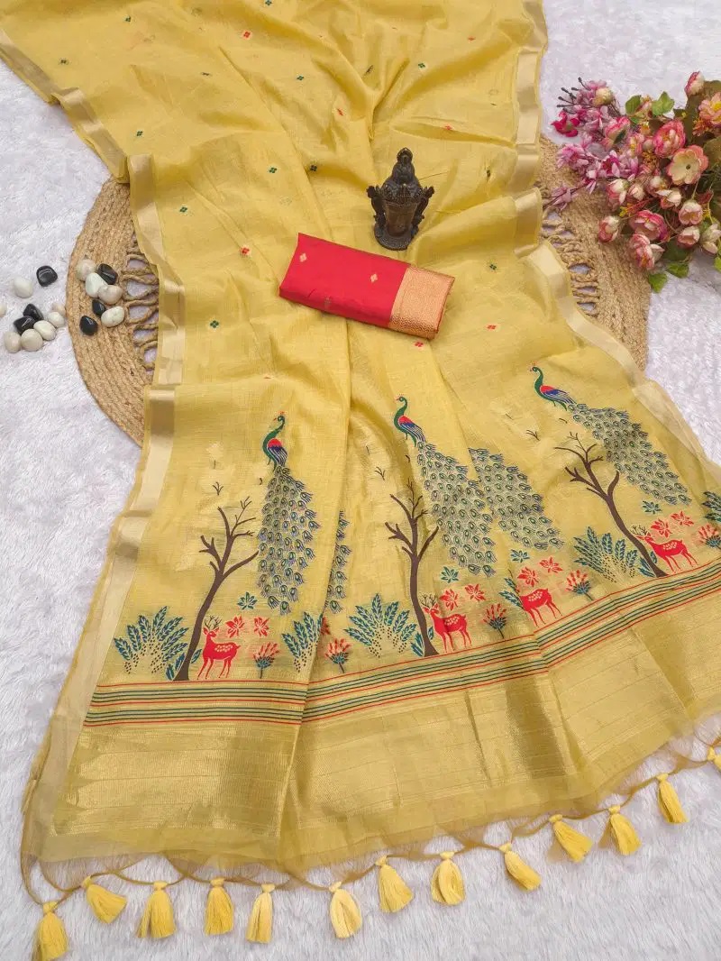 Manjulika Vol 1 Munga Cotton Butti Work Saree Collection