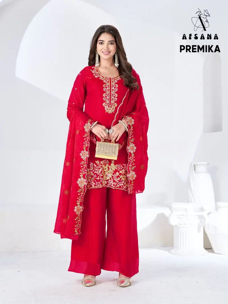 Afsana Premika Fandy Embroidery Work Designer Salwar Kameez