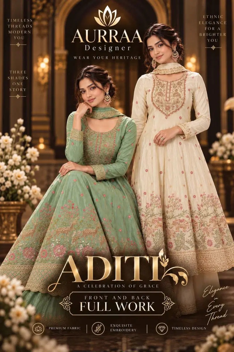 Aurraa Aditi Tissue Designer Salwar Kameez Collection