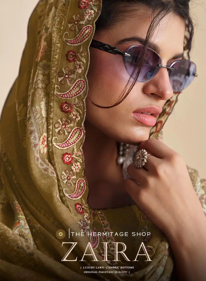 Hermitage Zaira Vol 2 Giza Pk Designer Dress Material Collection