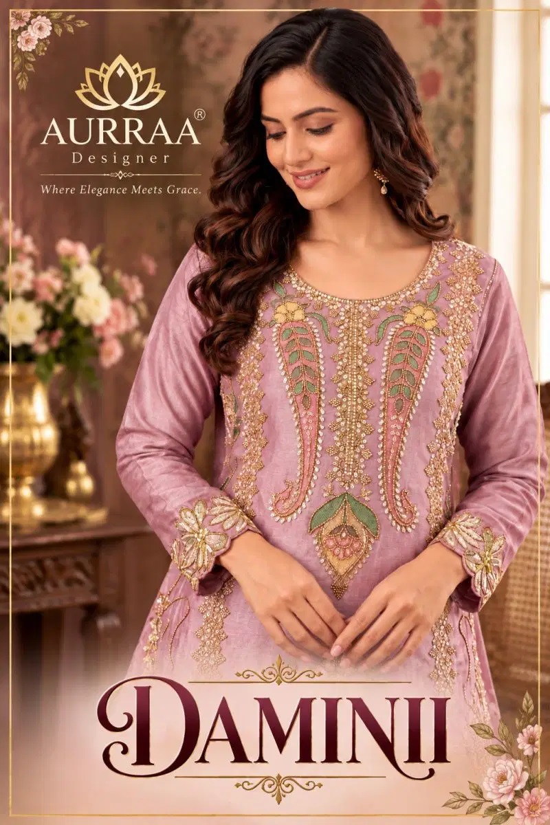 Aurraa Daminii Chinon Designer Salwar Kameez Collection