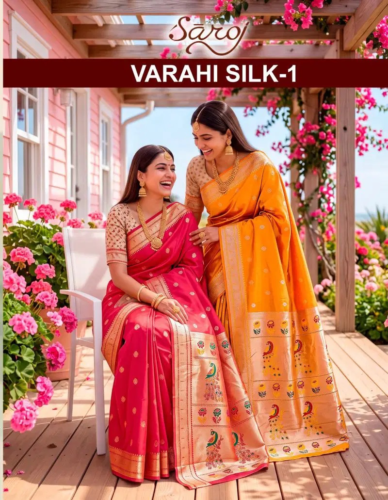 Saroj Vaarahi Silk Vol 1 Rich Pallu Silk Saree Collection