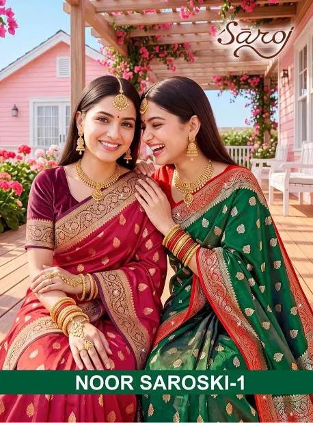 Saroj Noor Saroski Vol 1 Festive Wear Silk Saree Collection
