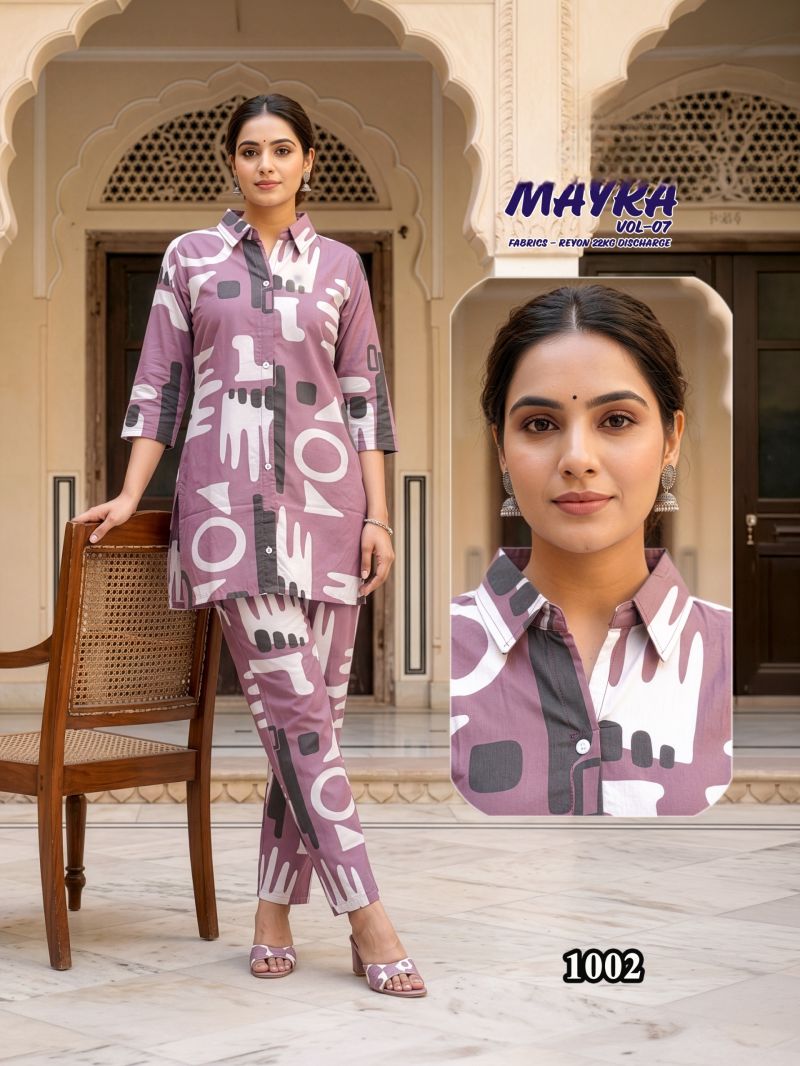 Mayra Vol 7 Rayon Printed Co Ord Set